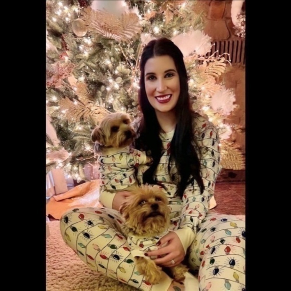Hanna Andersson Mom & Dog Matching Christmas Pajama SET, size M - Picture 4 of 4